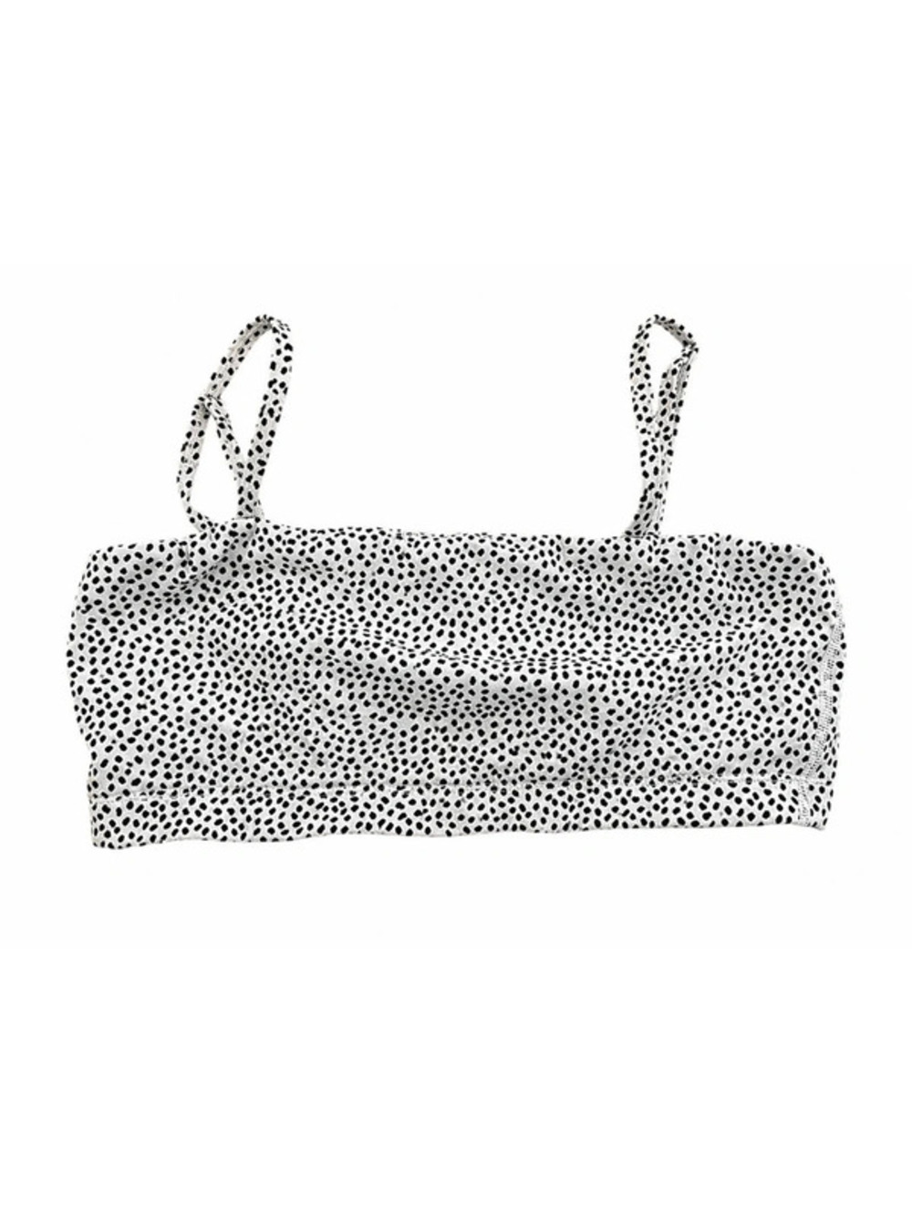 Aoxjox Ribbed Sports Bra | XL | Black & White Speckled | Low Impact